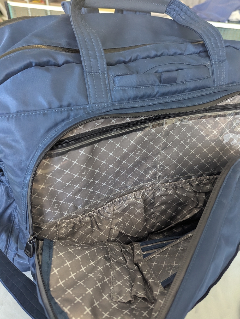 Lug Steamboat 3-in-1 Weekender Bag In Navy Blue - Picture 8 of 15